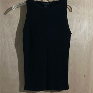 White House Black Market Fitted Black Tank Top